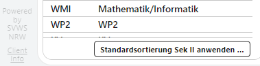 Standardsortierung Sek II anwenden