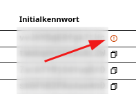 Zurücksetzen der Initialpasswörter