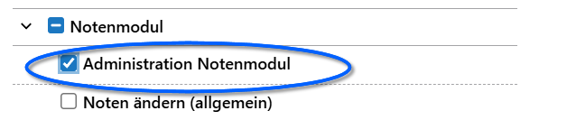 Nutzerrechte freischalten
