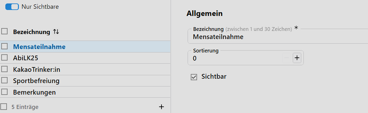 Kataloge Vermerkarten